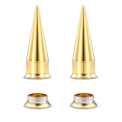 Piercing Taper Stretching 2 in 1 Ear Tunnel Gauges Stretcher Stainless Steel Internally Threaded Plugs Gauge for Ears Women Men 1G 7mm - color: Gold, size: 11mm ( 7/16" )