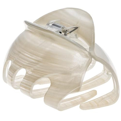 Camila Paris CP3648 French Octopus Hair Clip, 3.25" Large Claw Clips for Thick Hair, Girl Octopus Claw Clip for Women, Strong No-Slip Grip, Wide Jaw Clips for Women, Made in France - color: Beige 3.5"