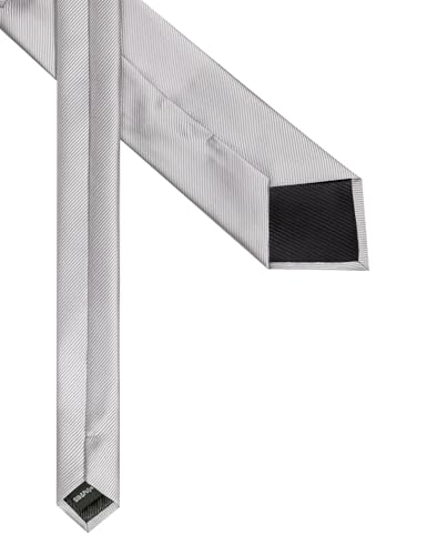 Solid Color Tie and Pocket Square with Tie Clip Lapel Pin Silk Formal Necktie Set Wedding Formal - color: Silver