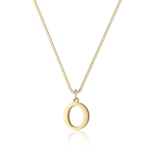 Foxgirl Gold Initial Necklaces for Women, Dainty Gold Letter Necklace Tiny A-Z Pendant Choker Necklace Trendy Cute Personalized Monogram Name Necklace Gold Jewelry Necklace for Women Gift | Tiny Letter Pendant on a Dainty Choker Chain, Personalized Everyd