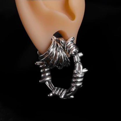 Vankula 10PCS Seamless Septum Nose Piercing Rings Segment Hoop Rings 316L Stainless Steel Ring Stack Clickers Ear Plugs Hangers Women Men Body Jewelry - color: Silver, size: 1.2*10mm 10PCS