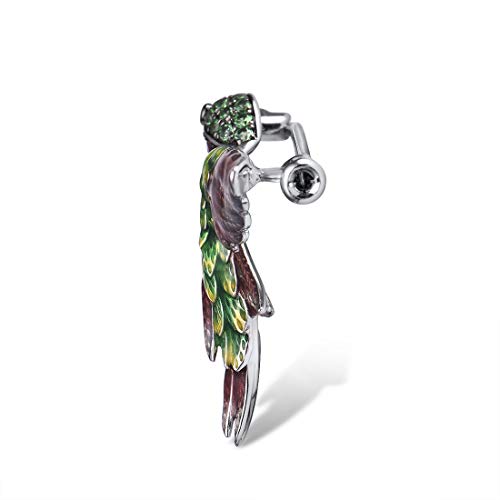 Santuzza 925 Sterling Silver Enamel Brooch Pin for Women - color: [A]Hummingbird