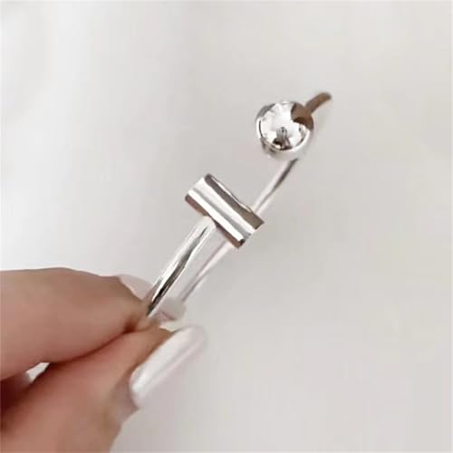 925 Sterling Silver Bangles For Women Handmade Silver Bangles Open Adjustable Bangle Bracelets For Women Silver Open Cuff Bracelets Stackable Wrap Bangles Festival Jewelry Gifts - color: Style 10