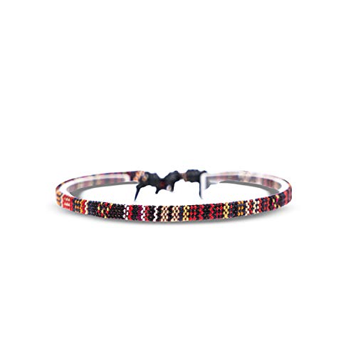 Made by Nami Surfer Anklet for Men and Women Waterproof and Adjustable Surfer Ankle Bracelet String Ankle Bracelet Beach Accessory for Ethnic Hippie Style - color: Brown