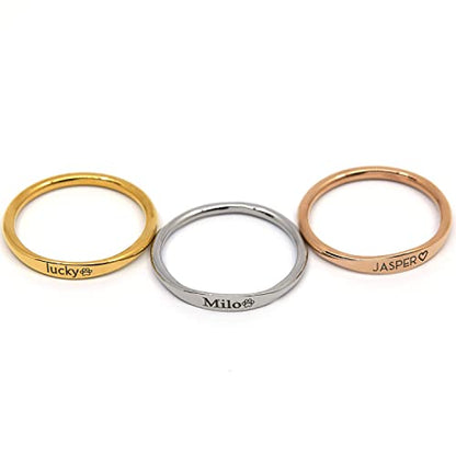MignonandMignon Personalized Name Ring Custom Handmade Mother's Day Gifts Jewelry Best Gift For Her Anniversary Name Jewelry Mom Gift Engraved Elegant Rings - RF1
