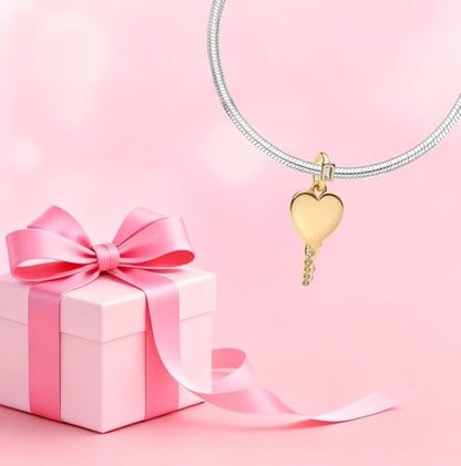 Gold Flower Family Charms for Bracelet Bead Charm for Women Jewelry Present - style: Family Set