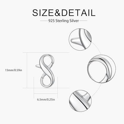925 Sterling Silver Double Opening Lobster Clasp, Necklace Bracelet Anklet Jewelry Extender Clasp for DIY Jewelry Making (Style 1-1pc) - style: style 1-1pc