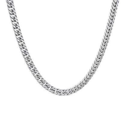 Miami Curb Cuban Link Chain for Men 9mm/12mm Width Chunky Hip Hop Necklace Curb Chains Length Chain 20"/22" for Men Women - color: Silver 9mm -