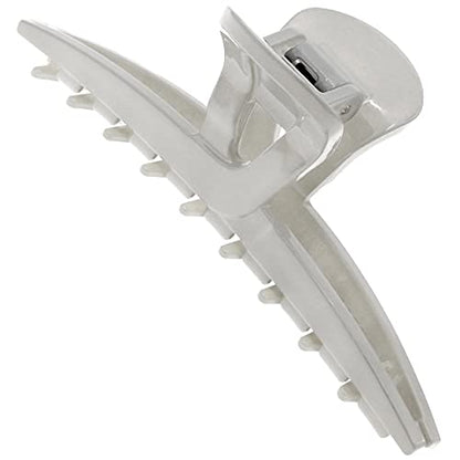 Camila Paris CP3227 French Hair Clip for Women, Narrow, Strong Hold Grip Double Teeth Girls Hair Claw Clips Jaw, Fashion Durable Styling Hair Accessories for Women, Made in France - color: Gray 4"