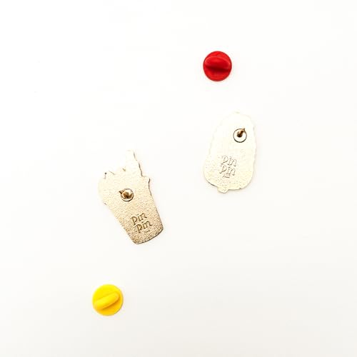Enamel Pin Set (2 Pins Per Set) for Backpack, Bag, Lapel, Kawaii Button Collector - style: Chamoyada & Elote