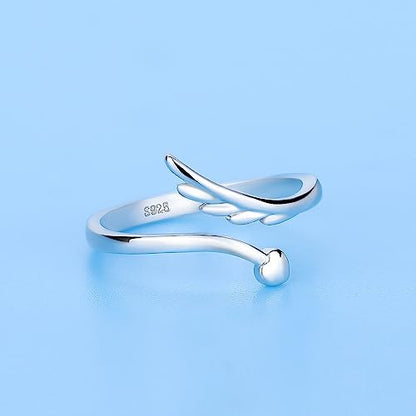 4PCS S925 Silver Rings for Women Finger Rings Knuckle Rings Toe Rings for Women Adjustable