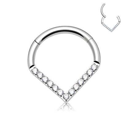 Titanium Septum Rings, Nose Rings Hoops for Women, Segment Nose Rings 16G 8mm/10mm Hypoallergenic Cartilage Conch Helix Rook Hoop Earrings - color: Teardrop-Silver, size: 16 Gauge 8mm