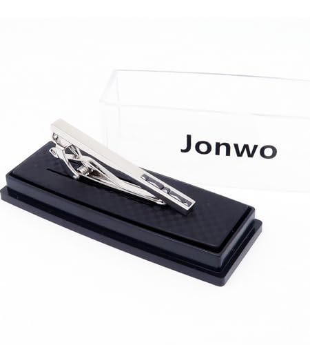 Men Crystal Tie Clip Tie Bar for Regular Necktie Silver In Gift Case | Purple/Blue/Red/Black/White Crystal Tie Pin for Men Business Anniversary Wedding Party Office Formal Daily Occasions Suit - style: Black Crystal