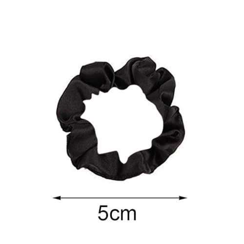 12Pcs Satin Hair Scrunchies For Women, Black Scrunchies Hair Ties | Soft Satin Fabric, Gentle Hold, Stretch Elastic Band, Suitable For Daily Wear, Parties, Sports, And Gifting - color: 12Pcs Black