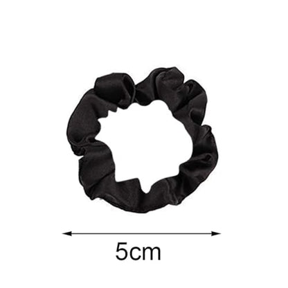 12Pcs Satin Hair Scrunchies For Women, Black Scrunchies Hair Ties | Soft Satin Fabric, Gentle Hold, Stretch Elastic Band, Suitable For Daily Wear, Parties, Sports, And Gifting - color: 12Pcs Black