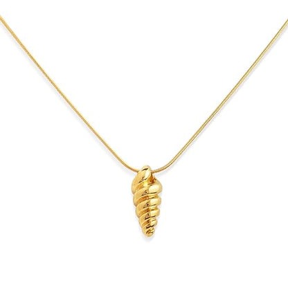 Jean Beau Dainty Pendant Necklaces for Women, Cute Chain Necklace Jewelry Gift - color: Conch