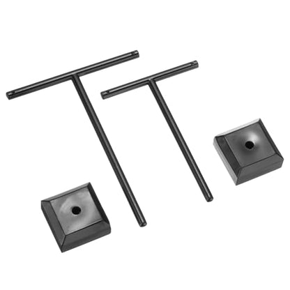 uxcell Earring Display Stands, 2pcs Earring Holder T Bar Earring Organizer Earring Display Storage Rack for Necklaces Bracelet Photography Prop, Black - color: Black