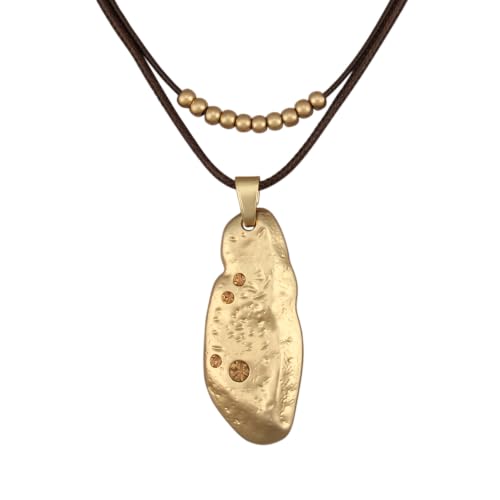 Chunky Pendant Necklace for Women Vintage Boho Necklaces Choker Layered Statement Necklaces Bohemian Jewlery Gifts - style: Boho Pendant Necklace Women