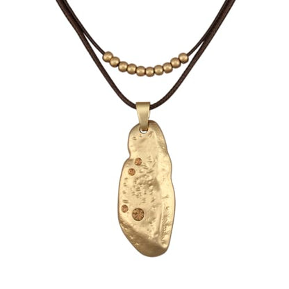 Chunky Pendant Necklace for Women Vintage Boho Necklaces Choker Layered Statement Necklaces Bohemian Jewlery Gifts - style: Boho Pendant Necklace Women