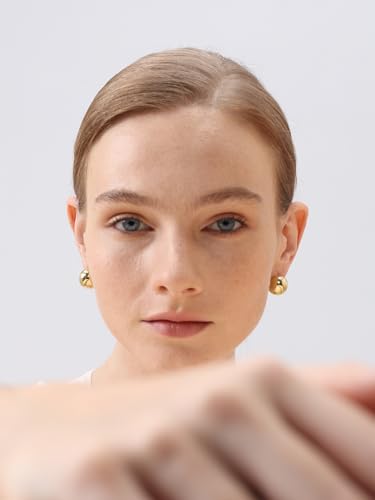 Green Crystal huggie gold hoop earrings for women Girls,14K Gold Plated with 925 Sterling Silver Post color Cubic Zirconia dainty cute Earrings| CZ Stud Earring - color: Solo Gold