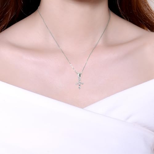 Bible Family Mom Wife Love Heart Dangle Charm 925 Sterling Silver Charms fits Bracelets and Necklace Pendant Bead Charms Jewelry Present for Women Family Friends - style: Forever Heart Cross Dangle Charm
