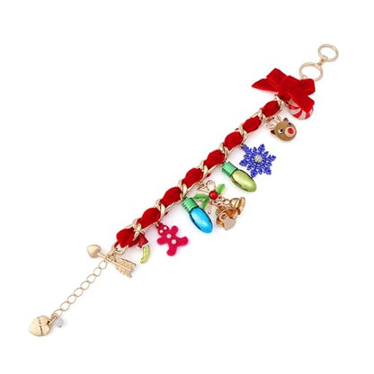 Betsey Johnson Jewelry Women's Santa Baby Charm Bracelet