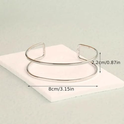 Arm Cuff for Women Layered Armlet Open Adjustable Arm Cuff Gold Silver Upper Arm Cuff Bracelet Minimalist Armband Trendy Jewelry - color: Arm Cuff02
