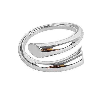 925 Sterling Silver Rings Handmade Rings Adjustable Open Teardrop Rings Waterdrop Ring for Women - color: Color 8
