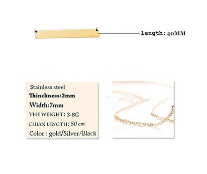 LiFashion LF Womens Stainless Steel A-Z Initial Bar Necklace Horizontal Bar Necklace Alphabet Letters Pendant Necklace for Mom,Daughter,Wife,Girlfriend,Sister,Best Friend,Silver Gold Black Color,40mm - style: Gold - Letter T