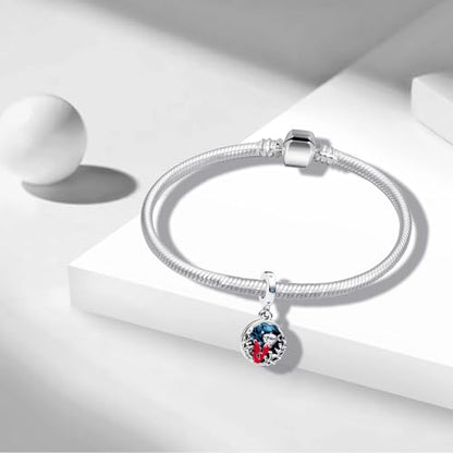 Charms Beads 925 Sterling Silver Animal Heart Flower Friend Dangle Pendant with 5A Cubic fits for Charms Bracelets for Woman Valentine's Day Mother's Day Christmas Graduation Birthday Gift - style: D27-Marine Coral Fish Ocean