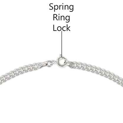 Savlano 925 Sterling Silver Solid Italian Figaro, Rope,Herringbone, Curb, Ball Bead, Snake, Mariner Chain Anklet for Women, Comes in 0.8mm - 5mm With Gift Box - style: Curb 1.5mm