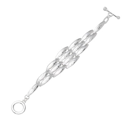 14K Gold & Silver Plated Lightweight Link Bracelet for Women | Stackable Bracelets ,14K Gold Plated Bracelets with CZ,Lightweight Trendy Chain Bracelet Jewelry Gift - style: silver diamond