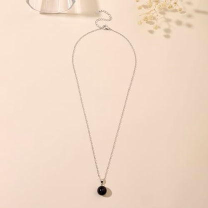 Natural Jade Necklace for Women Sterling Silver Adjustable Handmade Green Jade Pendant Necklaces Healing Crystal Necklace Good Luck Gift for Her - style: Blue Sandstone Necklace
