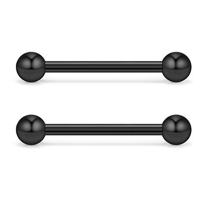 12-24PCS 16G Eyebrow Ear Helix Tragus Cartilage Earring Lip Rings Barbell Body Piercing Jewelry 6mm 8mm 10mm 12mm - style: 12mm
