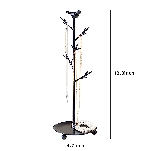 Branch Jewelry Rack Organizer for Ring Earrings Necklace Bracelet,Suitable for living rooms, bathrooms,offices,etc. - color: A Black