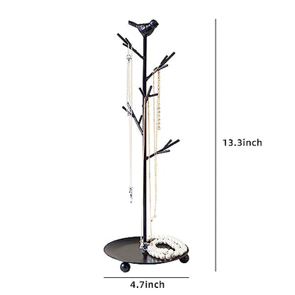 Branch Jewelry Rack Organizer for Ring Earrings Necklace Bracelet,Suitable for living rooms, bathrooms,offices,etc. - color: A Black