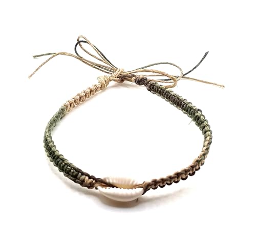 Shell Hemp Anklet - color: Camo Camouflage