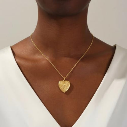 Gold Initial Heart Letter Pendant Necklace Jewelry for Women | 14K Gold Plated Fashion Waterproof Statement Cute Necklaces Dainty Personalized Name Friendship Couple Gifts for Women - color: Initial K