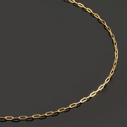 UMAOKANG 32.8 Feet Small Paperclip Chain for Jewelry Making Dainty Gold Plated Stainless Steel Chains Bulk on Spool - color: Paperclip Gold