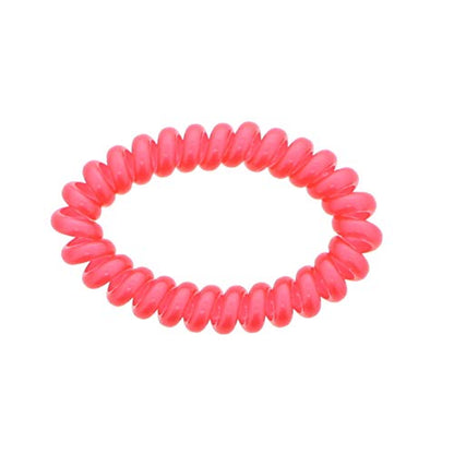 Shiny Coil Pony Holders Phone Cord Hair Ties - Set of 18 (Pearlized Mix) - color: Pearlized Mix
