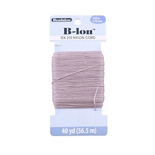 Beadalon B-LON Cord, TEX 210, 0.50 mm, Blush, 40 yd - size: 40 yd, style: Blush