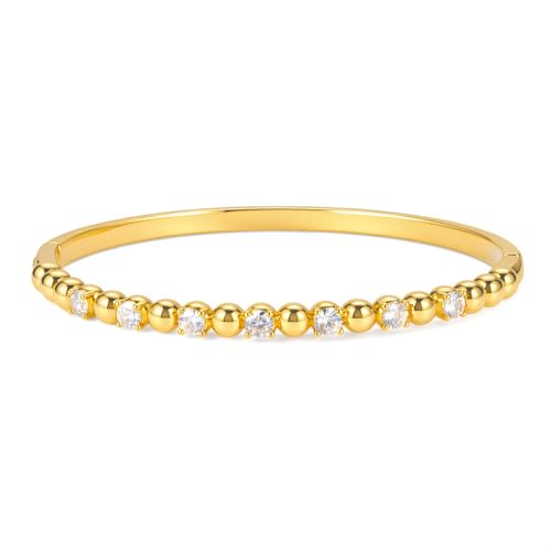hotoo Gold Plated Bangle Bracelet for Women - style: Knotted