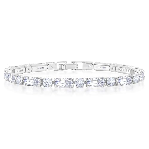 Tennis Bracelets for Women, 14K Gold Plated Diamond Bracelet, Cubic Zirconia Dainty Gold Bracelet for Women, Gifts Jewelry for Women
