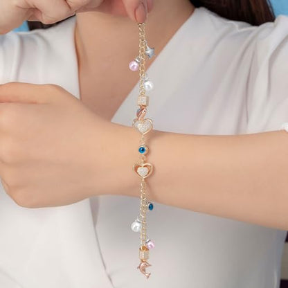 MECCANIXITY 100Pcs Imitation Pearl Pendant 10mm Faux Pearl Beads with Rhinestone for Dangle Jewelry Making Earrings Necklace Bracelets Crafts, Sky Blue - color: Sky Blue