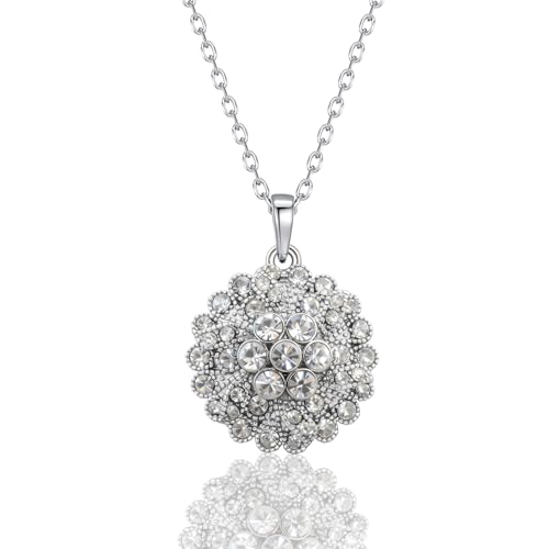 Ahiller Women's Necklace, Dainty Pendant Choker, Adjustable Chain | Heart Initial & Round Pendants, Daily Necklace,17-21" Adjustable Necklaces, Trendy Minimalist Jewelry, Stainless Steel Chain - color: DC-Silver, style: Other Shapes - Multi-Color