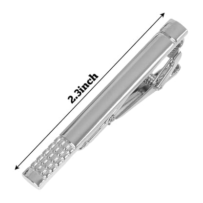 4 Pcs Stainless Steel Tie Clips for Men Classic Tie Bar Clip for Formal Business Wedding Party Fathers Day Gift - style: Class3