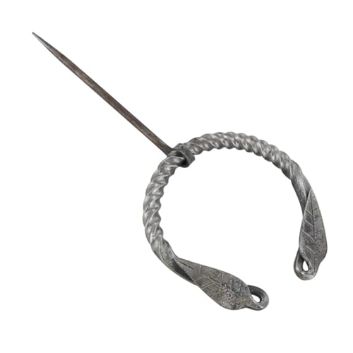 Armory Replicas™ Hand-Forged Viking & Celtic Cloak Pin Brooch – Medieval Fibula for Costumes, Reenactments, Cosplay & Historical Dress Accessories - style: Design 3