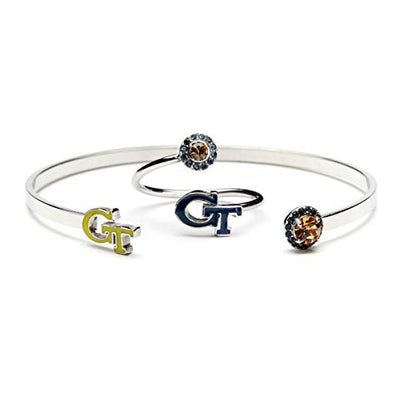 Stone Armory Georgia Tech Jewelry for Women - color: B - GT Ring and Bangle Set