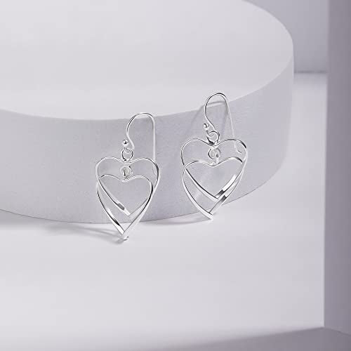 Milla Boho Earrings for Women Dangling - color: Double Heart