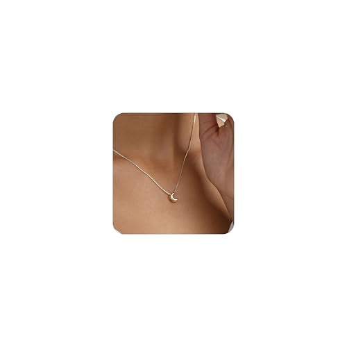 14K Gold Plated Bubble Letter Necklace, Tarnish Free and Waterproof Dainty Initial Necklace for Women, Trendy Personalized Gold Jewelry Gift for Her - color: Gold, style: C